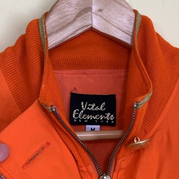 Vital Elements NY | Vintage You’re A Star Gold Embroidered Button Zip Jacket M - Picture 9 of 17